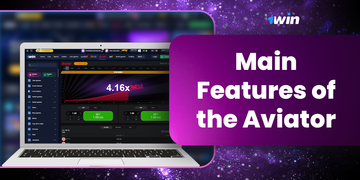 Notable features of the 1Win online platform